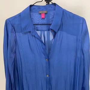 Silk blue Vince Camuto shirt